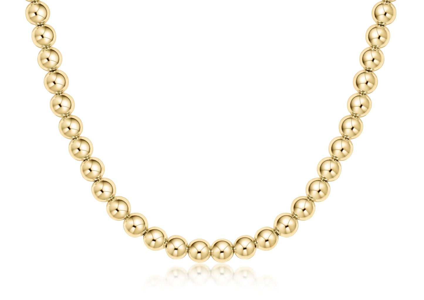 choker classic gold 6mm bead