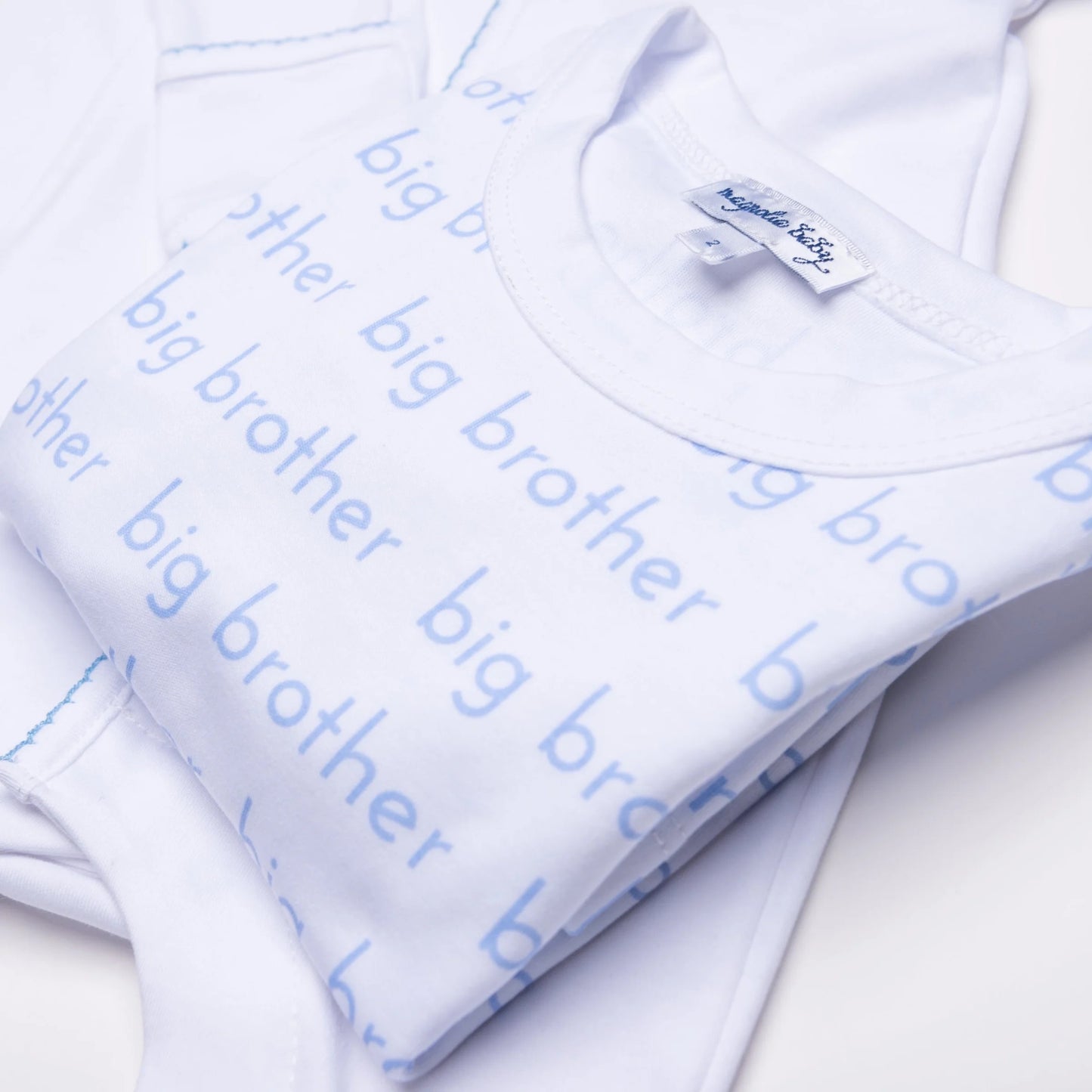 Big Brother Printed Long Pajamas - Light Blue