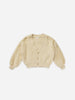 Boxy Crop Cardigan | Champagne