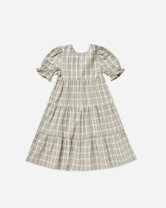 Frannie Dress | Pewter Plaid