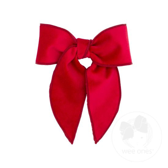 Medium Velvet Bowtie with Whimsy Tails