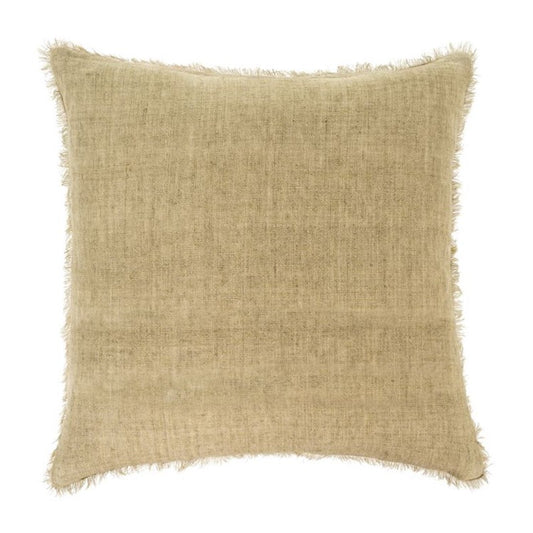 Lina Linen Pillow, 24x24- Celery Root