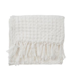 Honeycomb Hand Towel - White