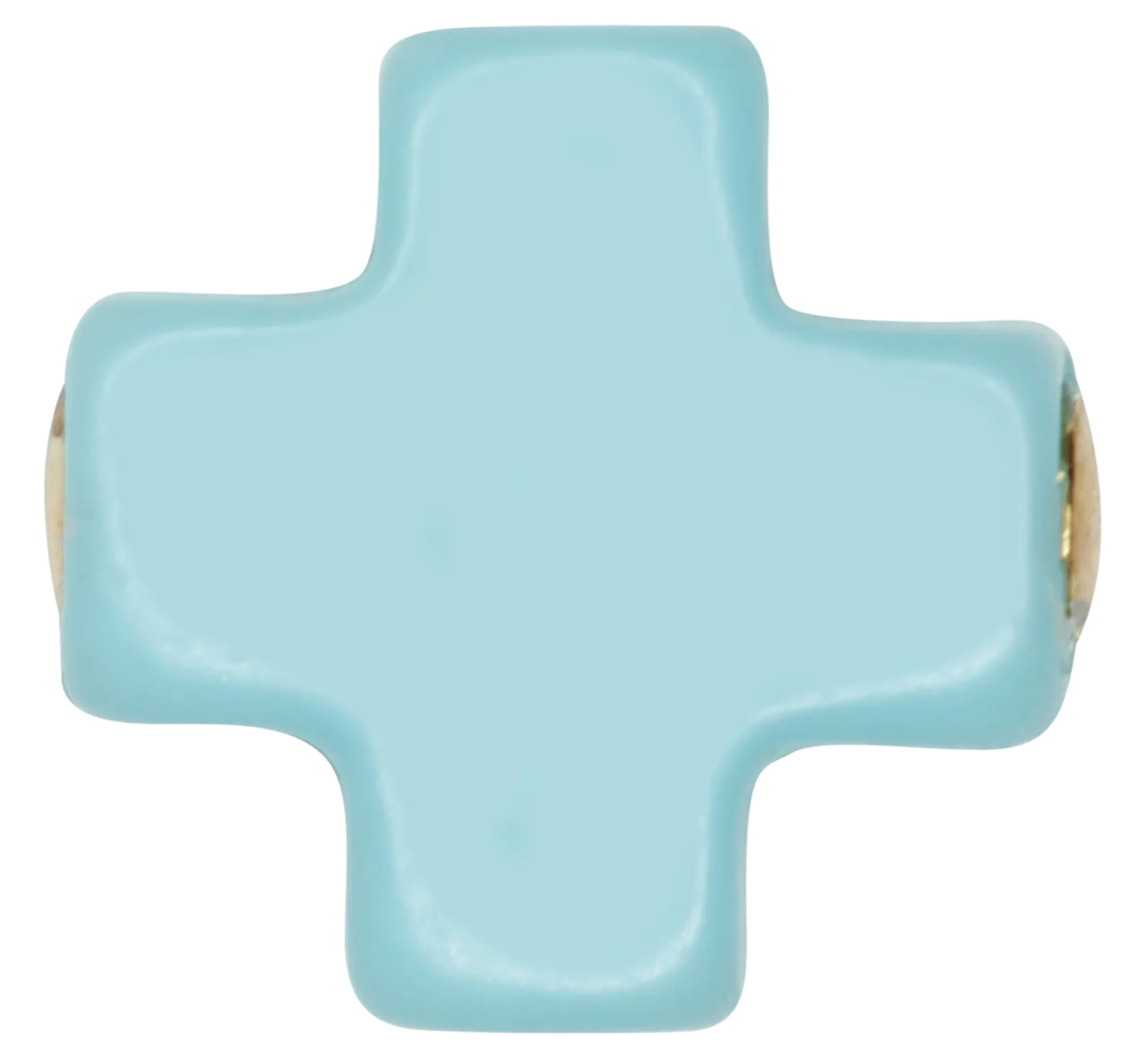 egirl Signature Cross Gold Pattern 3mm Bead Bracelet |Turquoise