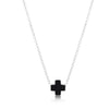 16” Signature Cross Sterling Necklace | Onyx