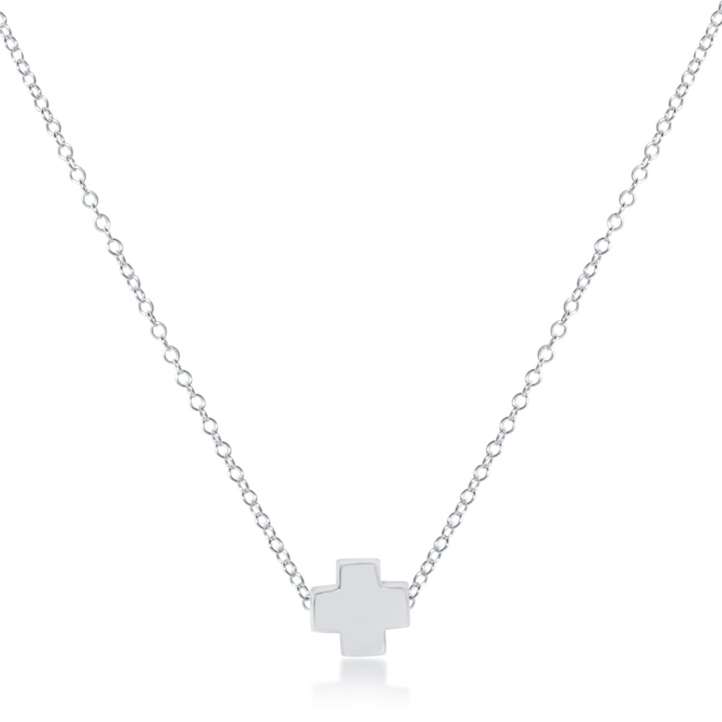 16" Necklace Sterling | Signature Cross Sterling