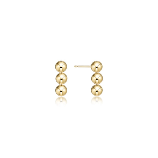 joy stud earring  | 4mm gold