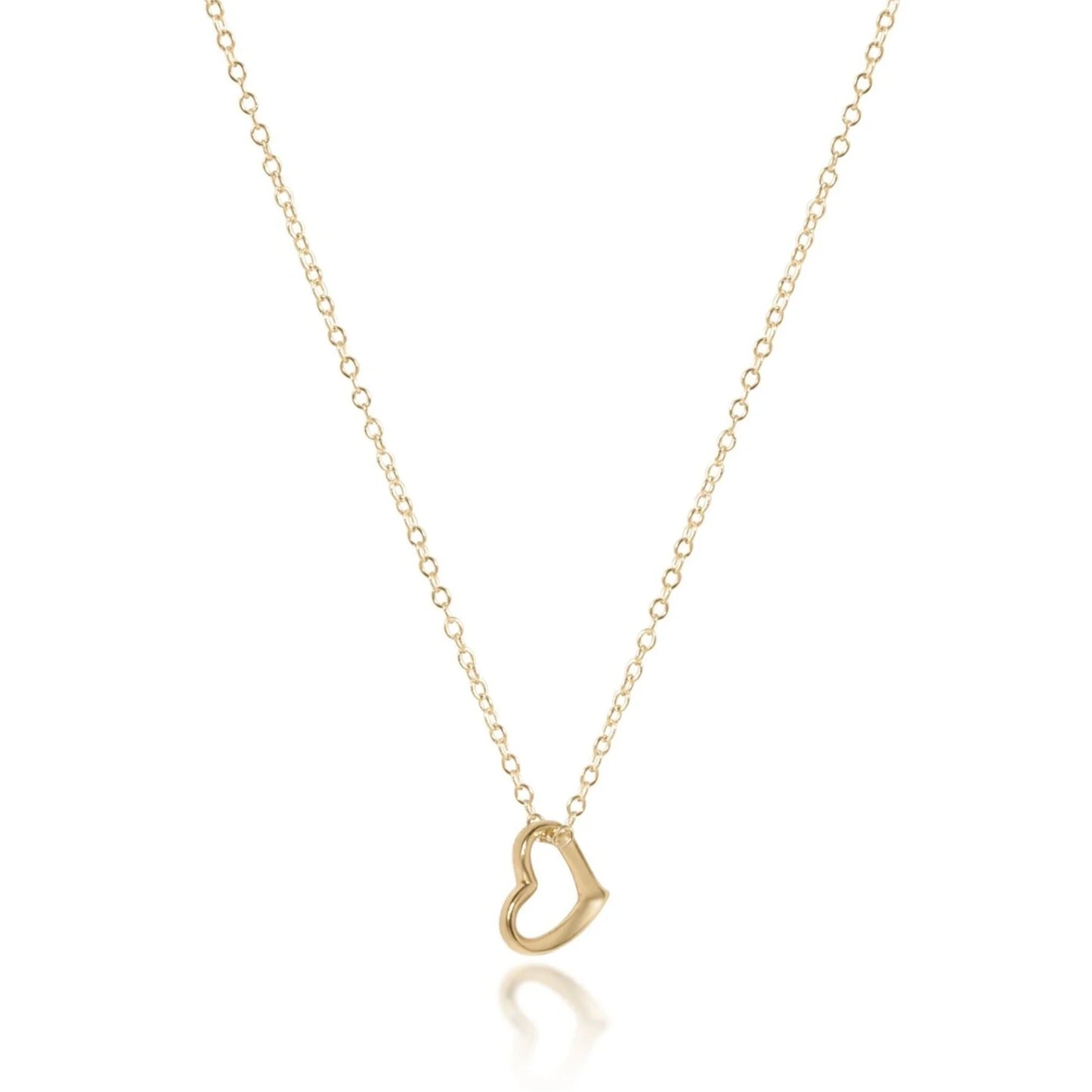 egirl 14" necklace gold | love small gold charm