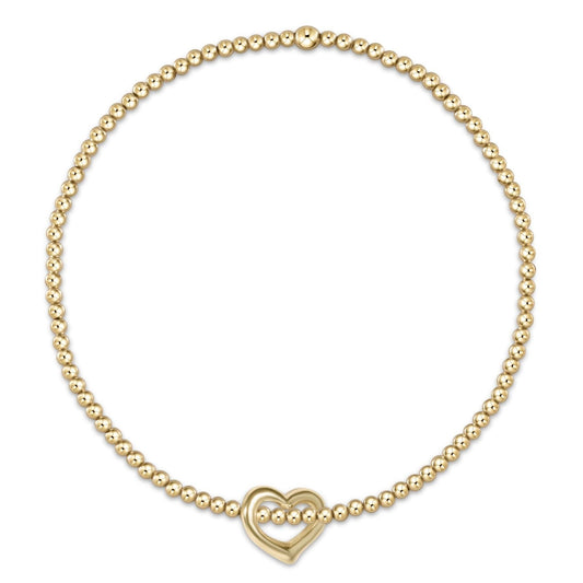 Classic Gold 2.5mm Bead Bracelet | Love Gold Charm