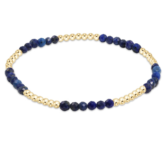 blissful pattern 2.5mm bead bracelet | lapis