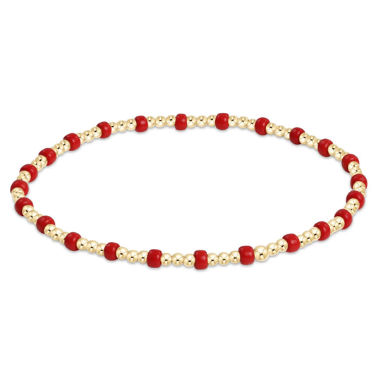 gameday hope gold sincerity bracelet | bright red