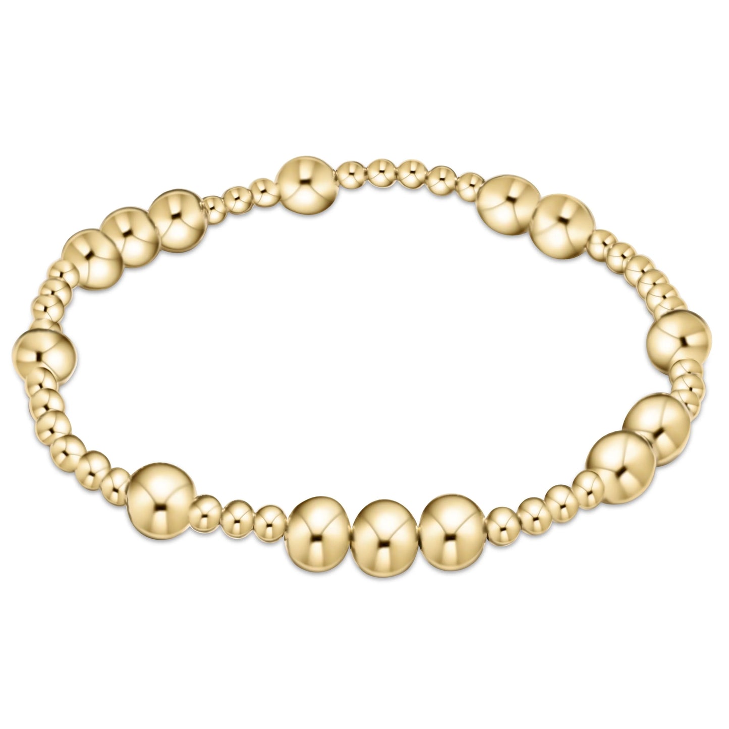 extends hope unwritten 6mm bead bracelet - gold