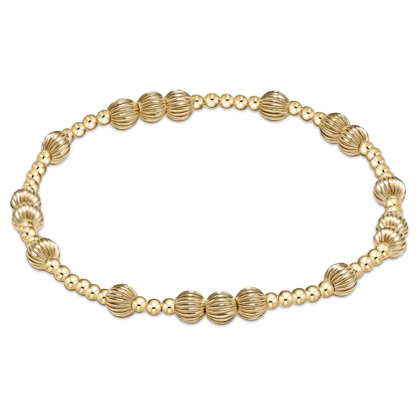 extends hope unwritten dignity 5mm bead bracelet - gold