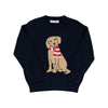 Isaac's Intarsia Sweater | Nantucket Navy with Dog Intarsia