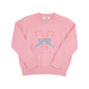 Isabelle's Intarsia Sweater | Hamptons Hot Pink with Candy Cane Intarsia