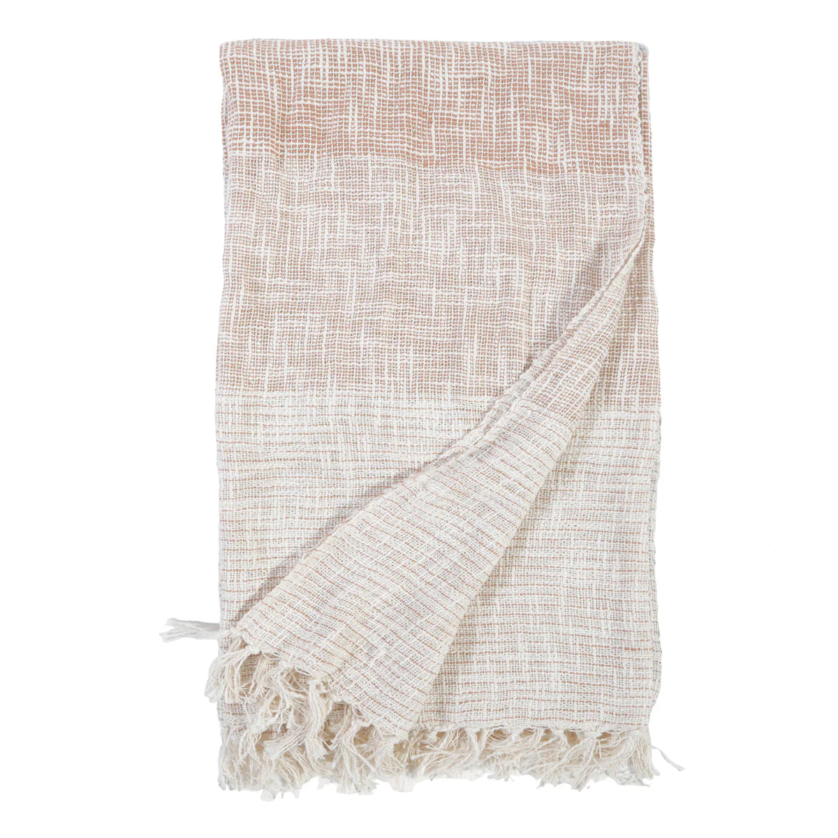 Isla Oversized Throw | Ivory/Amber