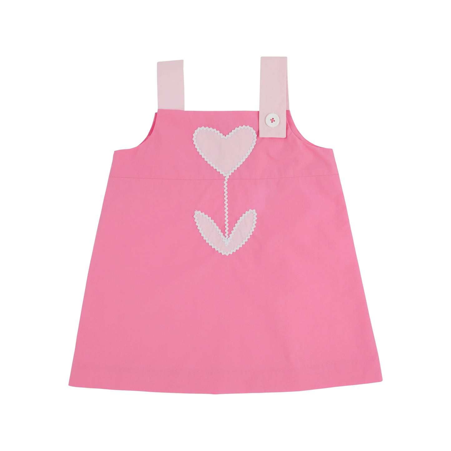 Jillian Jumper | Hamptons Hot Pink & Palm Beach Pink with Heart Tulip Applique