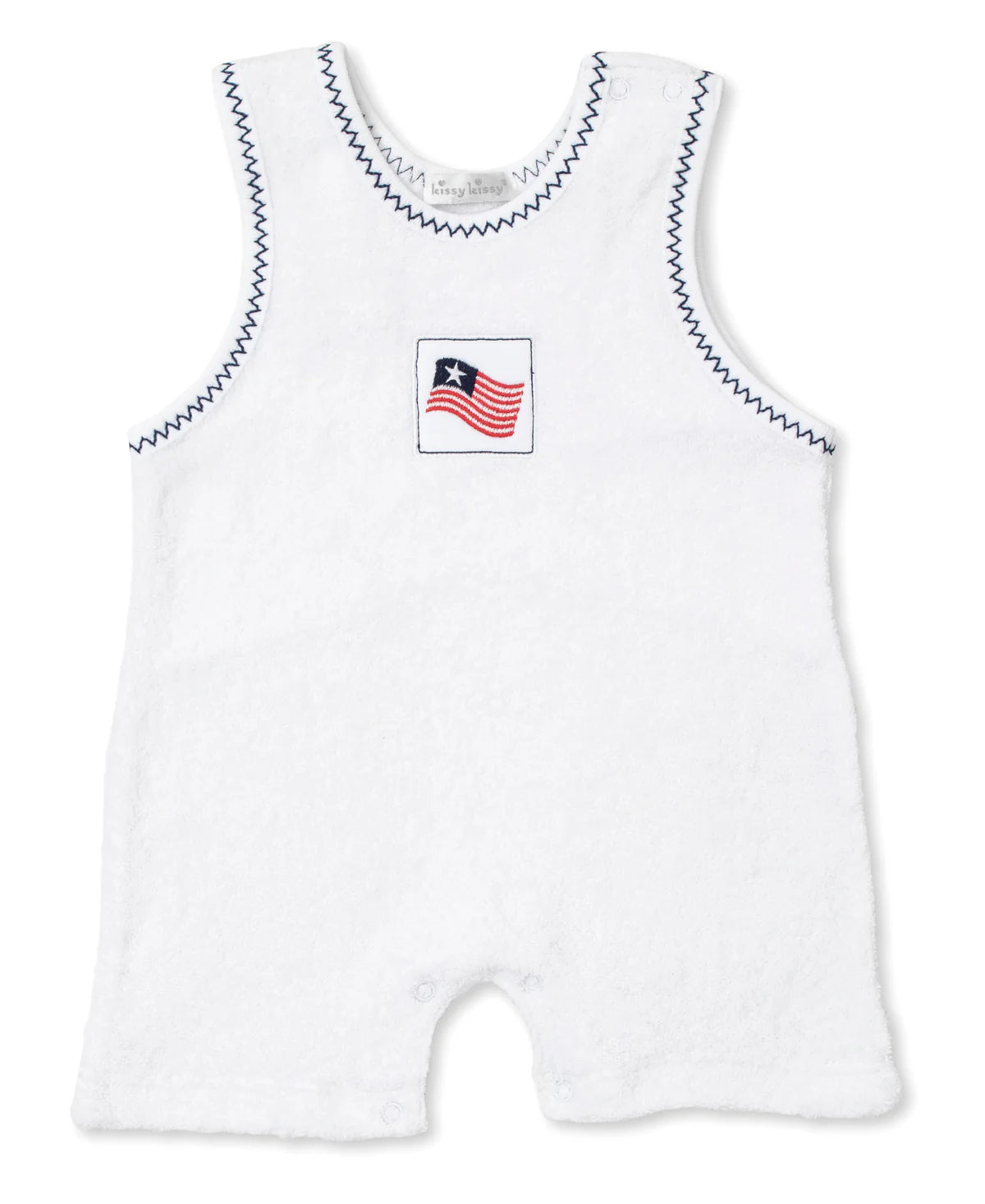 Star Spangled Spirit Terry Sleeveless Playsuit | White