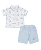 Hole-In One Bermuda Set - Multi Blue