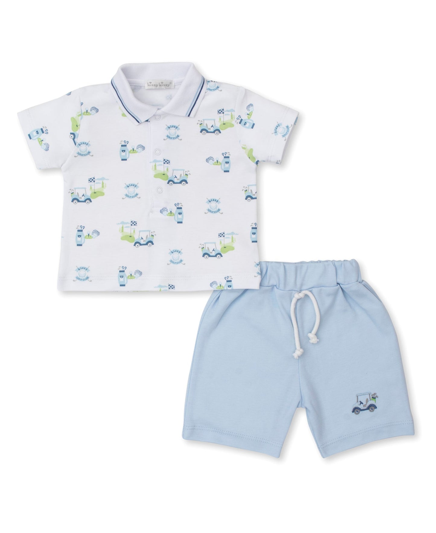 Golf Club Bermuda Short Set | Blue