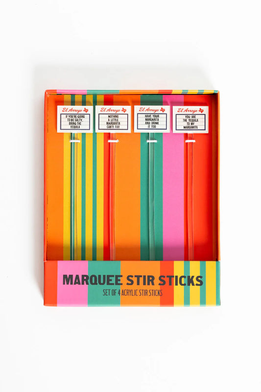 Marquee Stir Sticks | Little Margarita | Set of 4