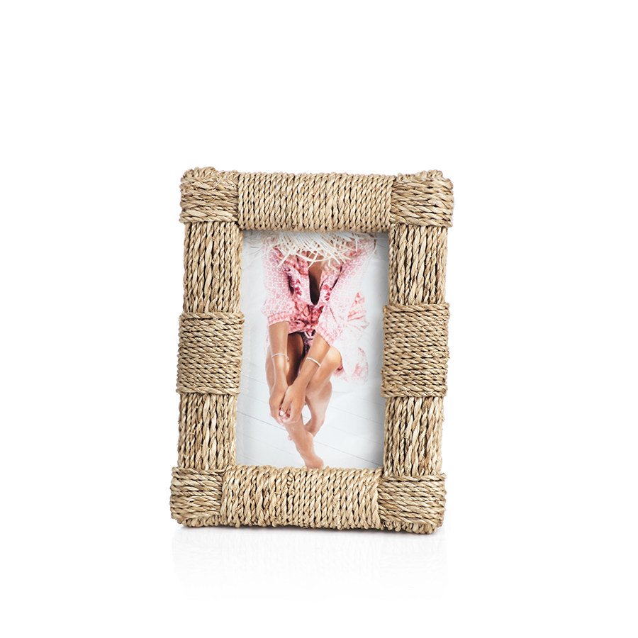 Abaca Rope Photo Frame | 4x6