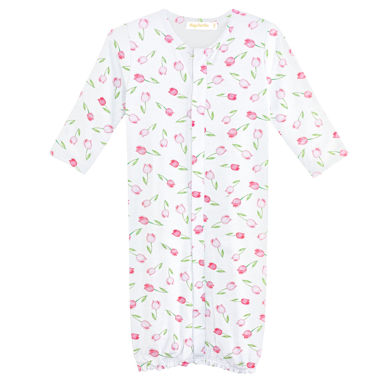 Baby Tulips Pink Printed Converter Gown