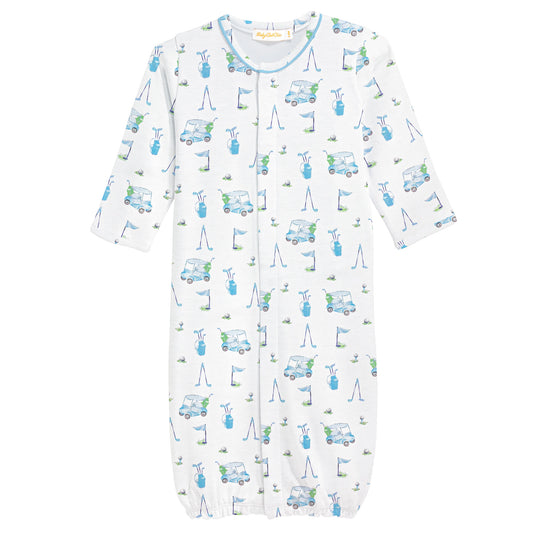 Light Blue Golf Print Converter Gown