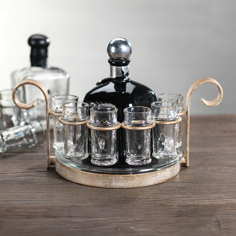 Fiesta 6 Shot Tequila Set  | Gold