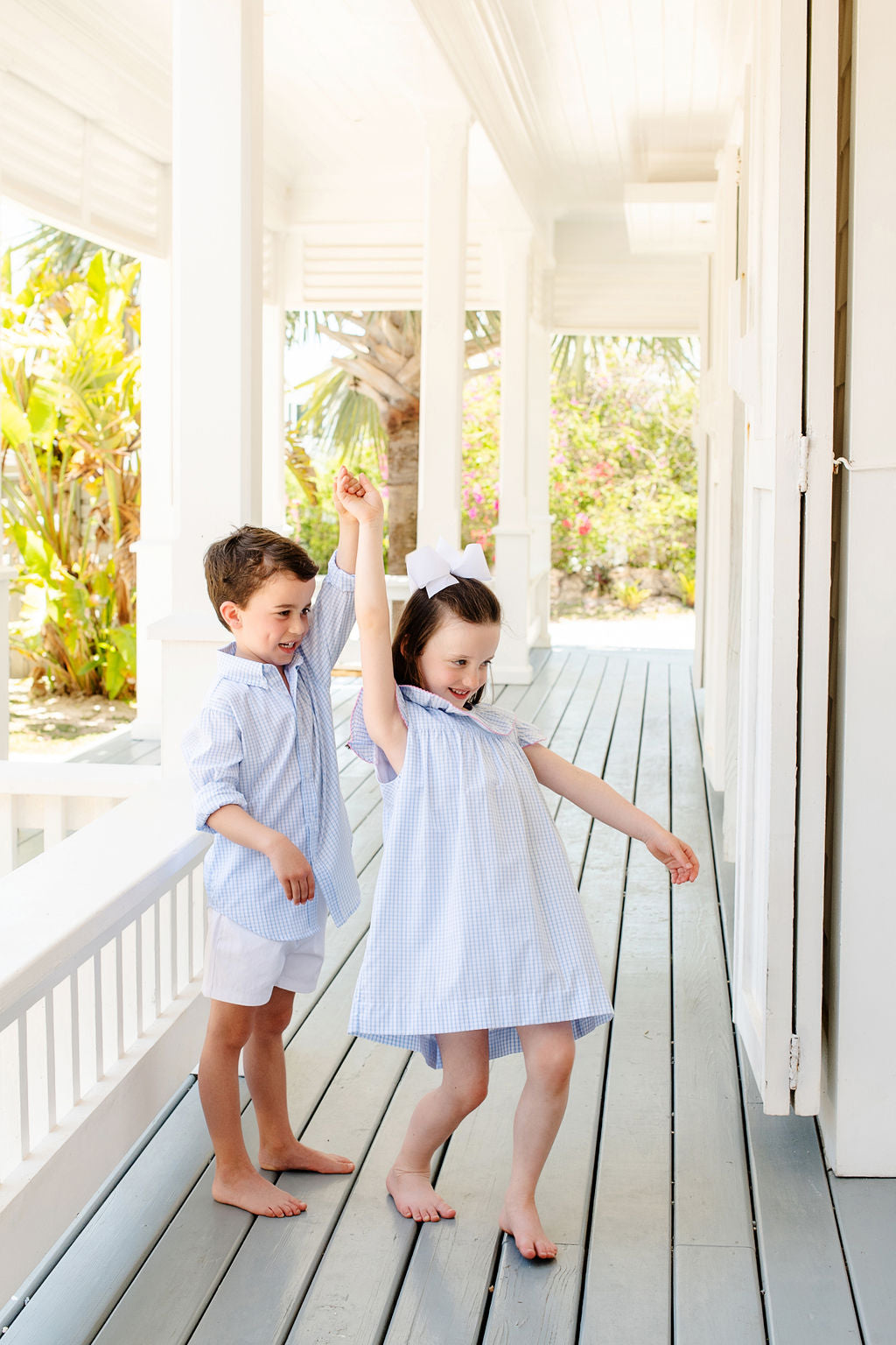 Sheffield Shorts | Worth Avenue White With Multicolor Stork