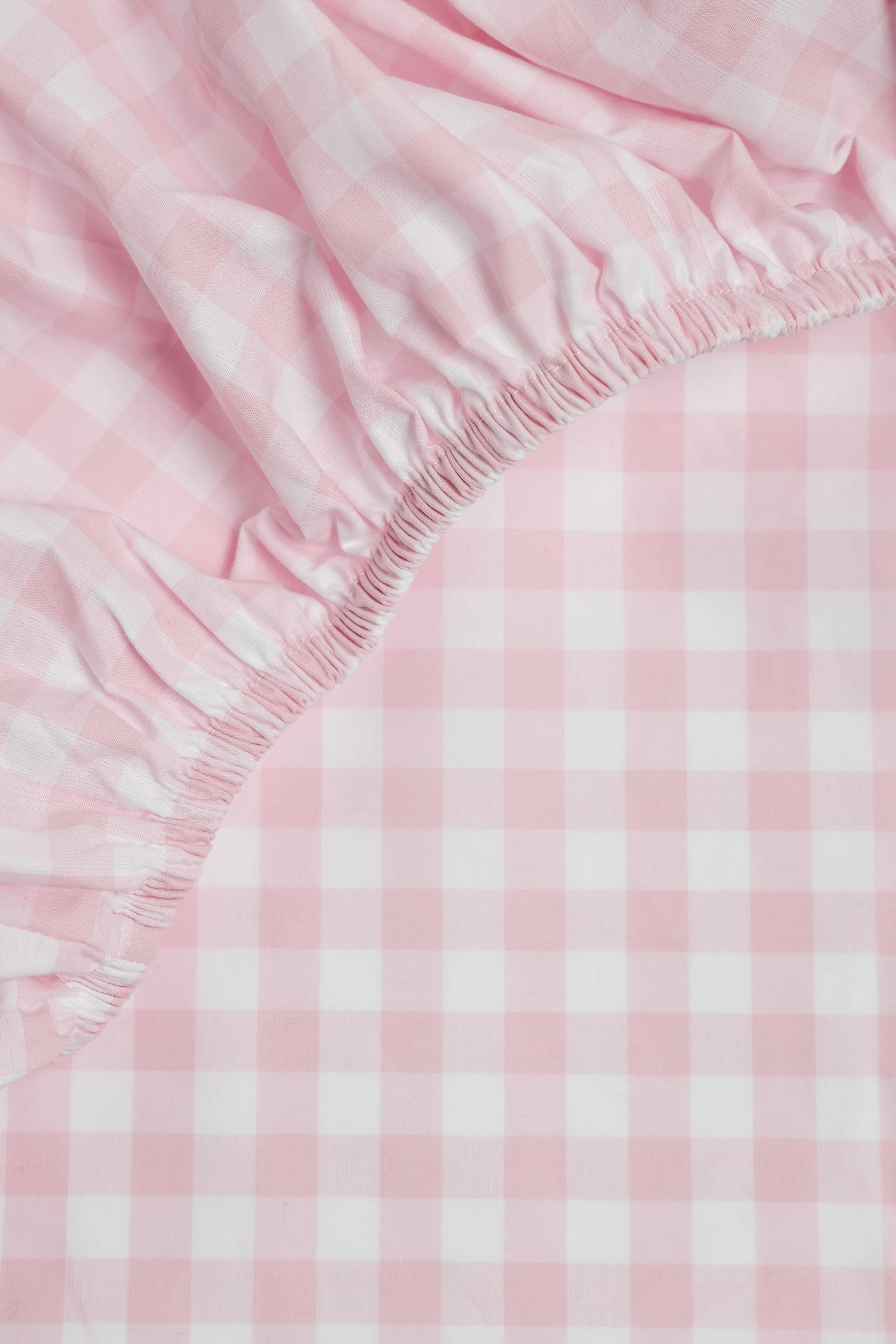 Luxe Premium Cotton Crib Sheet | Pink Gingham