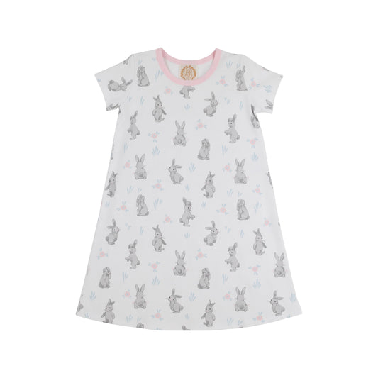 Polly Play Dress | Broad St. Bunnies with Palm Beach Pink