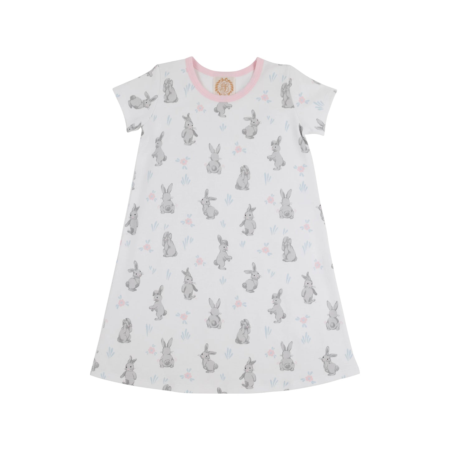 Polly Play Dress | Broad St. Bunnies with Palm Beach Pink