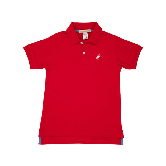 Prim & Proper Polo SS - Richmond Red / Worth Avenue White