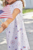 Printed T-Shirt Dress | Patriotic Flags