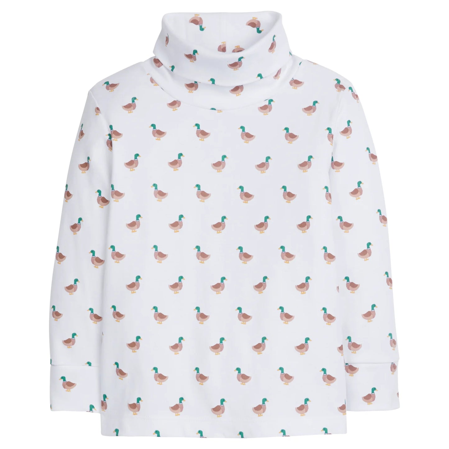 Printed Turtleneck | Mallard