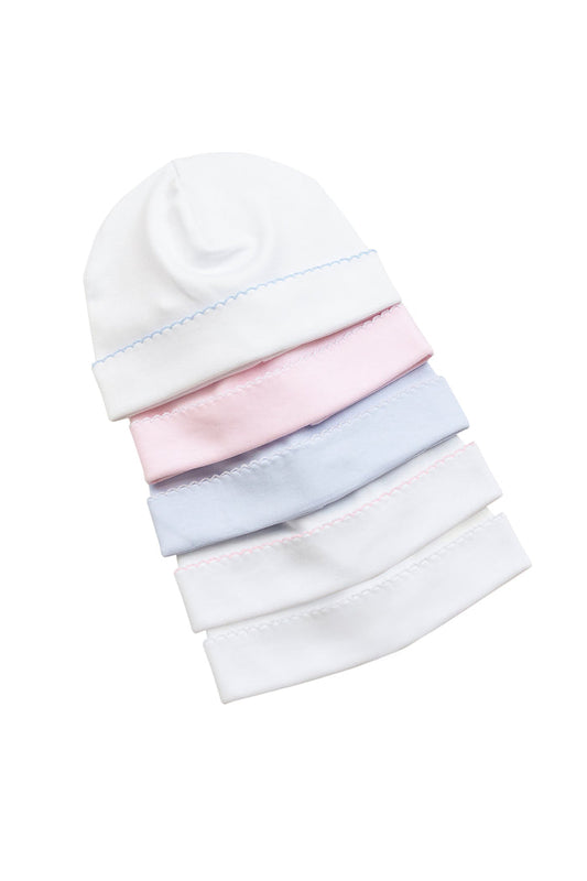 Proper Pima Cap | White w/Pink Trim