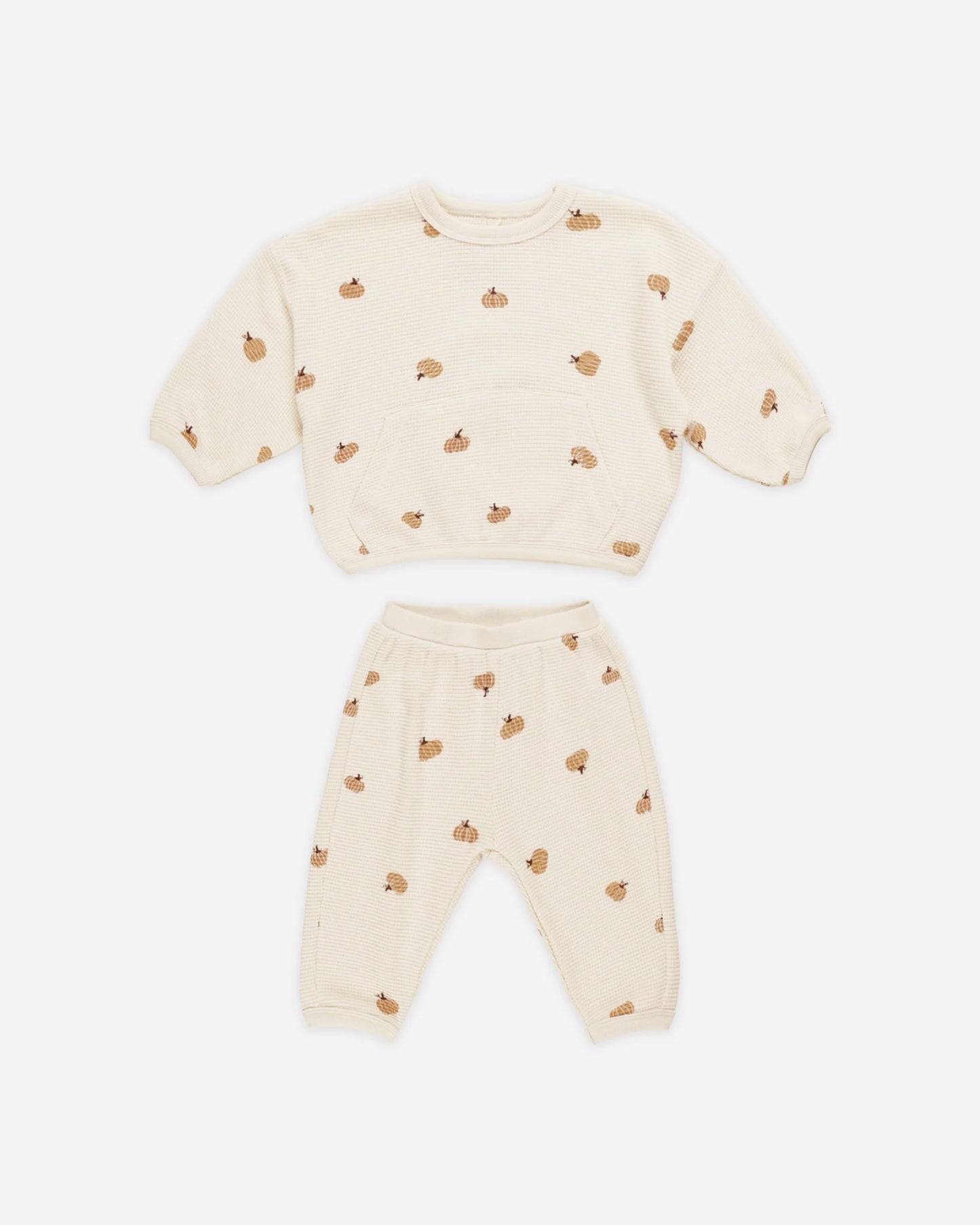 Waffle Slouch Set | Pumpkins