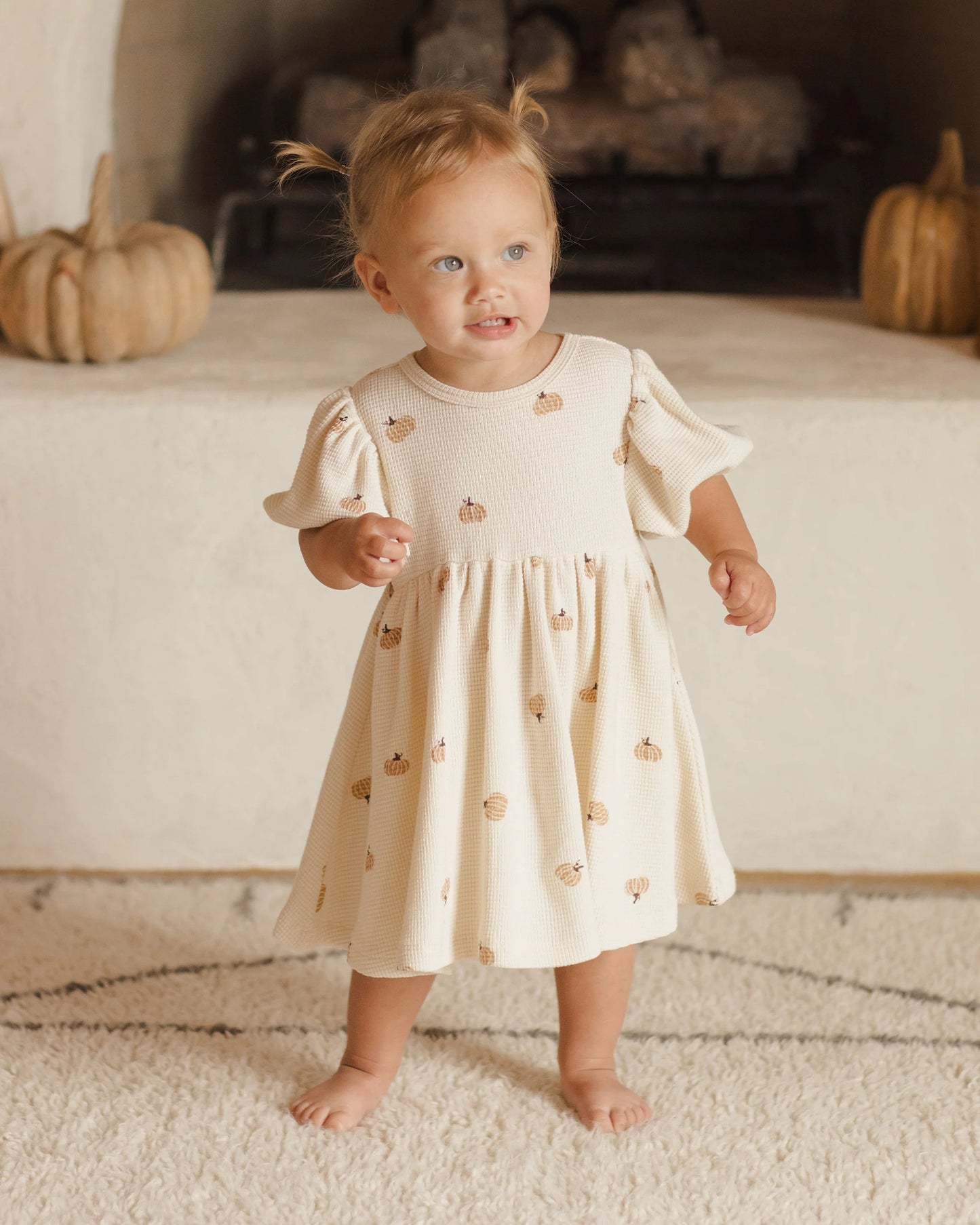 Waffle Babydoll Dress | Pumpkins