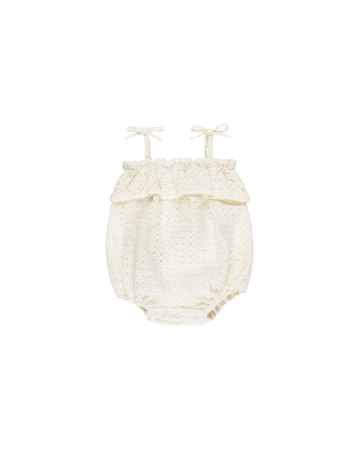 Ruffle Romper | Ivory