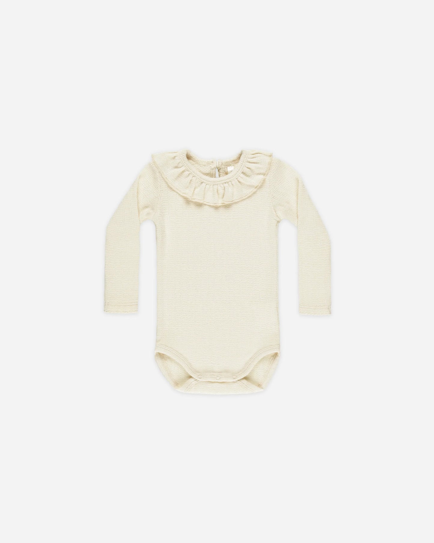 Ruffle Collar Bodysuit | Natural