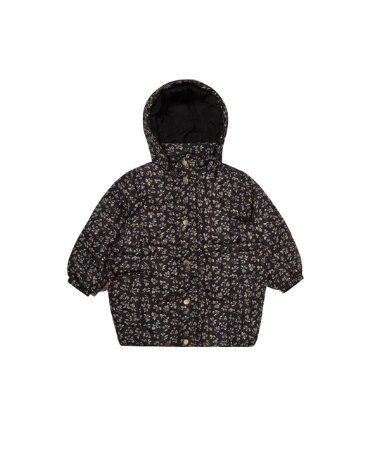 Puffer Jacket |  Dark Floral