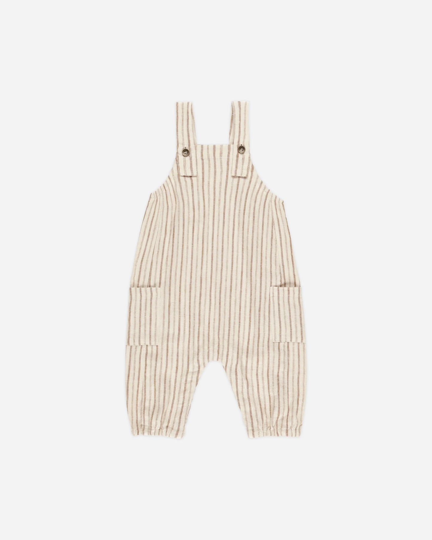 Cargo Baby Overall | Saddle Pinstripe