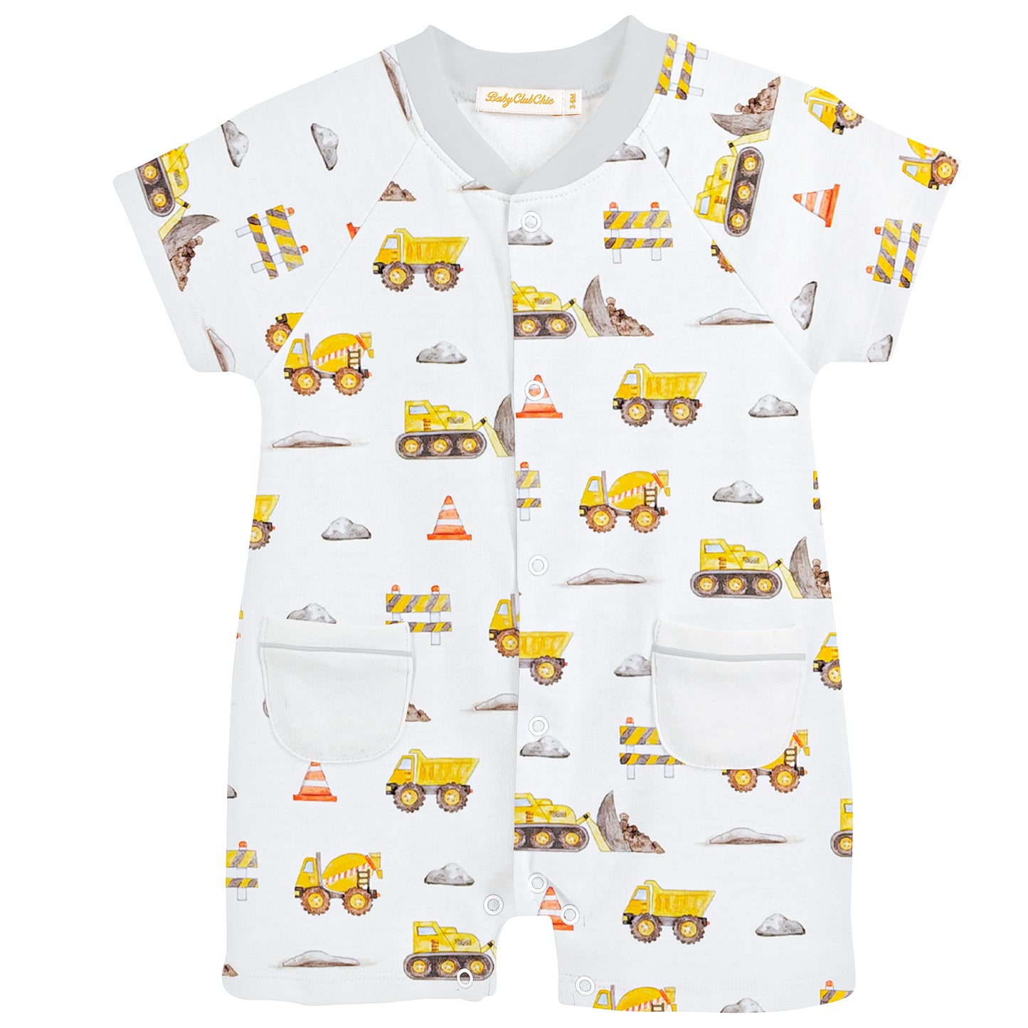 Construction Trucks Romper