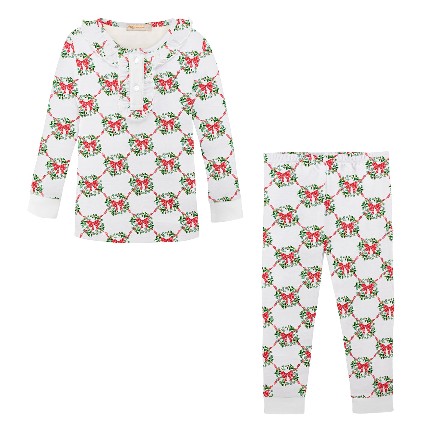 Christmas Wreath Kid Set w/ Ruffle