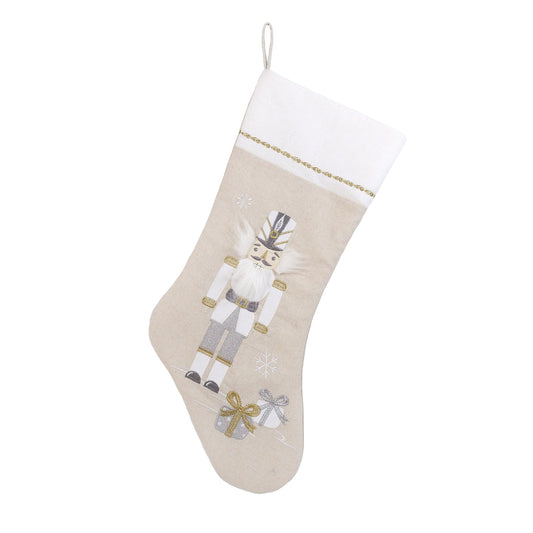 Nutcracker Stocking - White