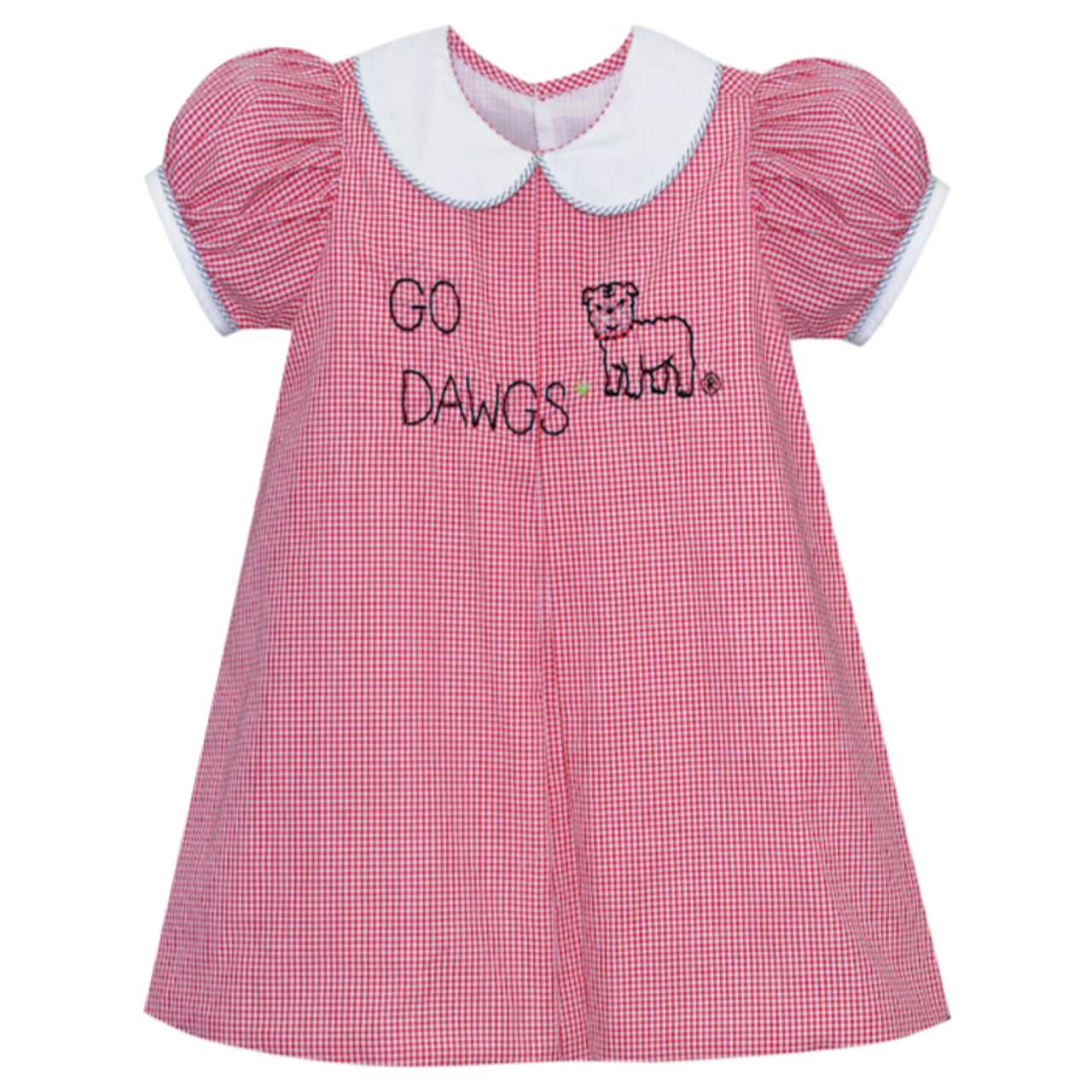 Go Dawgs Embroidery Girl Dress