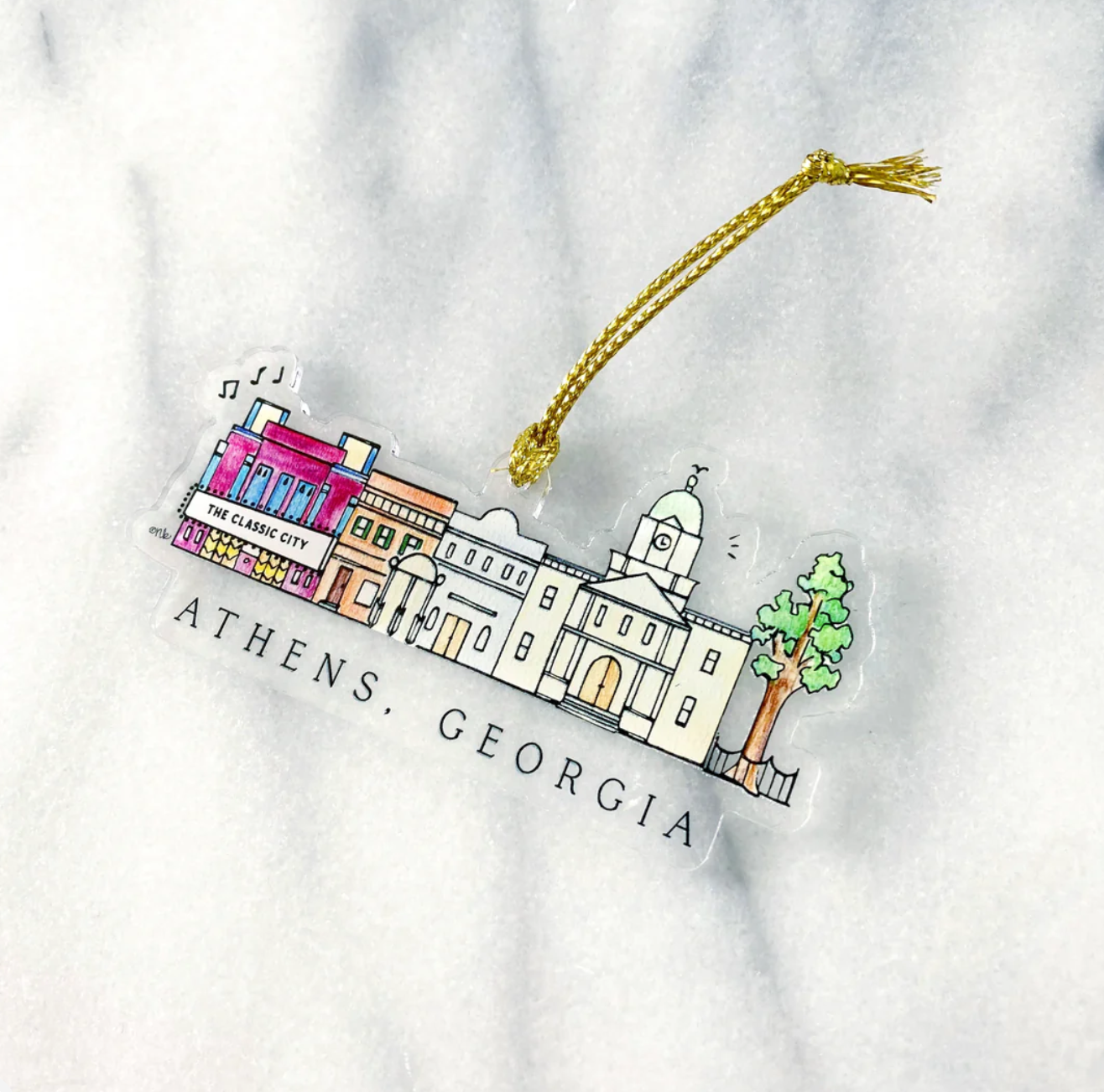 Athens, Georgia Acrylic Ornament