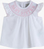 Baby Sister Smocked Dress & Bloomer Set | White