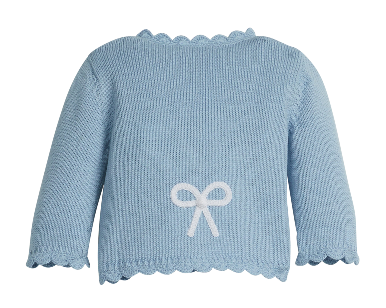 Crochet Sweater | Blue Bow